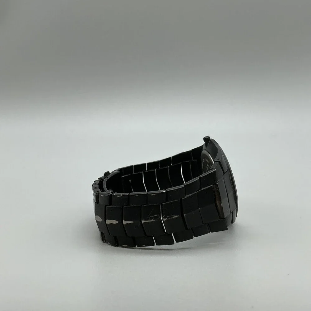 Skagen 696XLTMXB Mens Watch 38mm Black Dial Titanium Bracelet New Battery 7